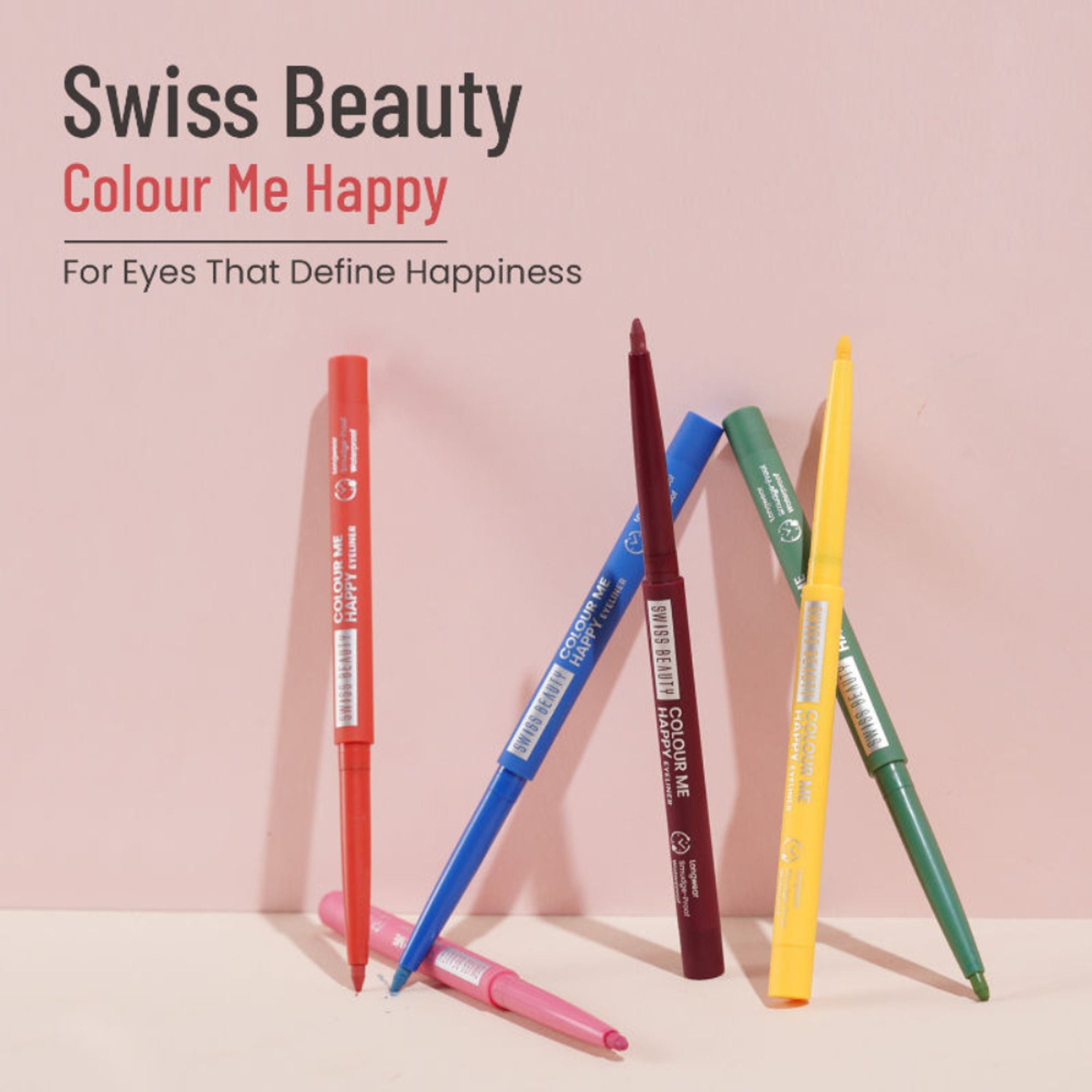Swiss Beauty Colour Me Happy Eyeliner - Purple Aster - Distacart