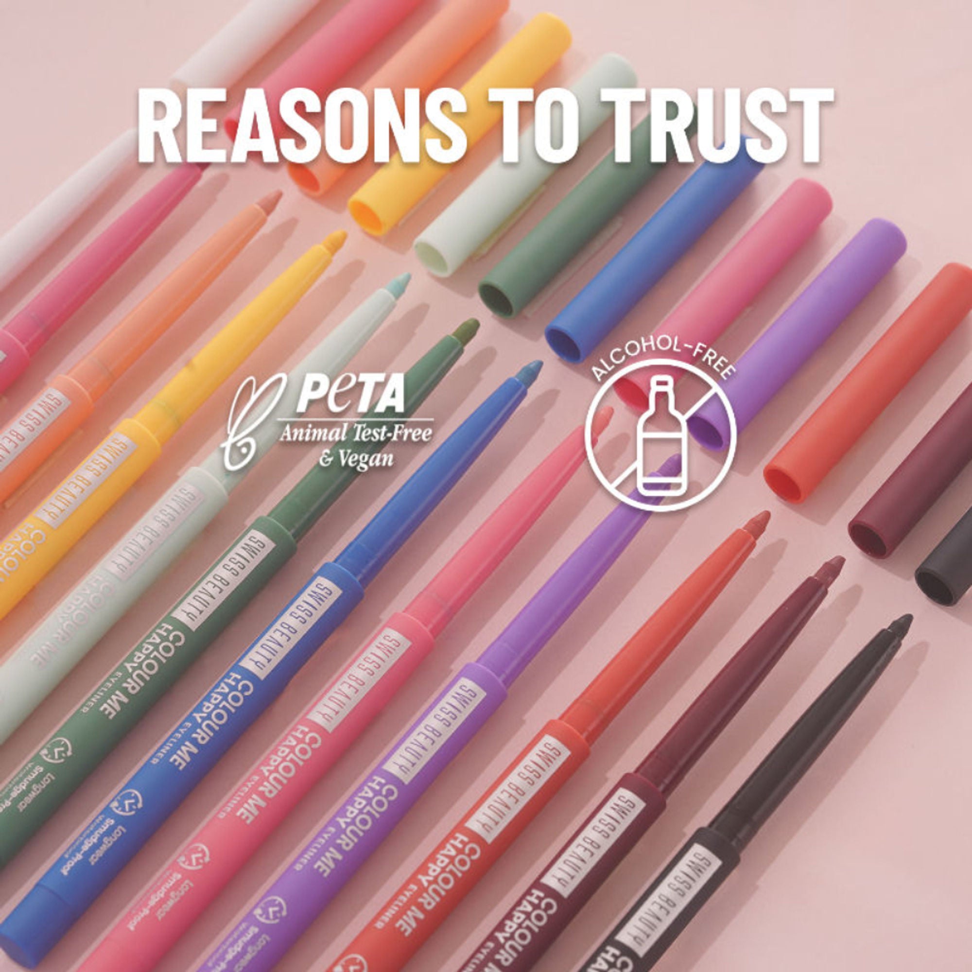 Swiss Beauty Colour Me Happy Eyeliner - Purple Aster - Distacart