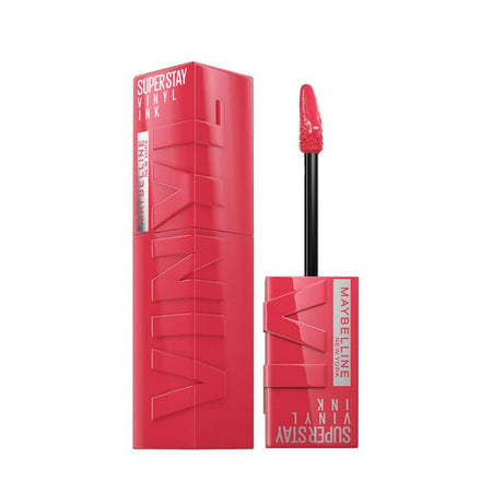 Maybelline New York Super Stay Vinyl Ink Liquid Lipstick, Instant Shine Lasts Up To 16H - Tempting