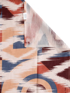 BOMBAY DYEING Marigold Brown Geometric Cotton 104 TC King Bedsheet & 2 Pillow Covers
