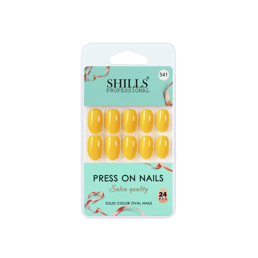 shills professional reusable press on nails oval spn541