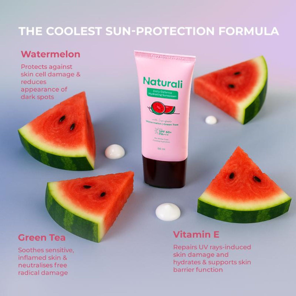 Naturali Daily Defence Cooling & Hydrating Sunscreen SPF60 With PA+++