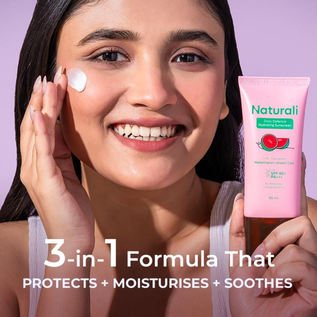 Naturali Daily Defence Cooling & Hydrating Sunscreen SPF60 With PA+++