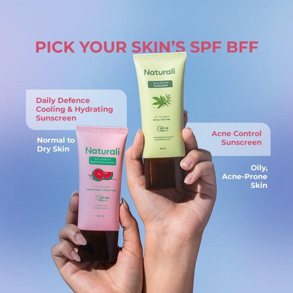 Naturali Daily Defence Cooling & Hydrating Sunscreen SPF60 With PA+++