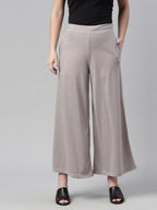 Souchii Women Grey Knitted Palazzos - Distacart