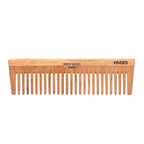 KINDED Handmade Oil Treated Wooden Hair Comb   Neem Wood NW07, Wide Tooth