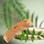 KINDED Handmade Oil Treated Wooden Hair Comb   Neem Wood NW83, Regular Tooth
