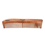KINDED Handmade Oil Treated Wooden Hair Comb   Neem Wood NW86, Dual Tooth