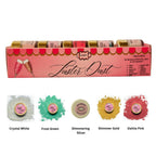 edible luster dust pack of 5 gold silver pink green white 25 gm