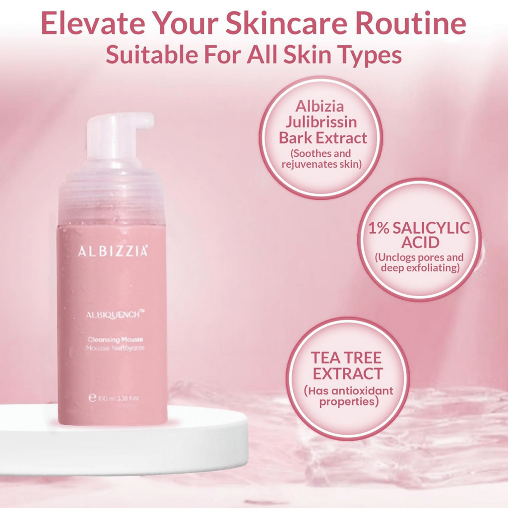 Albizzia Cleansing Mousse Lightweight Gentle Face Cleanser