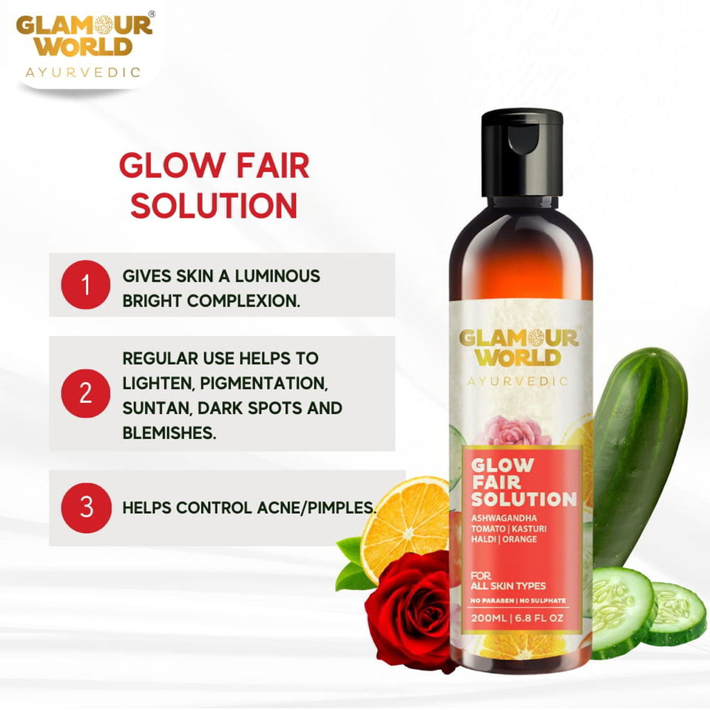 GLAMOUR WORLD AYURVEDIC Glow Fair Solution