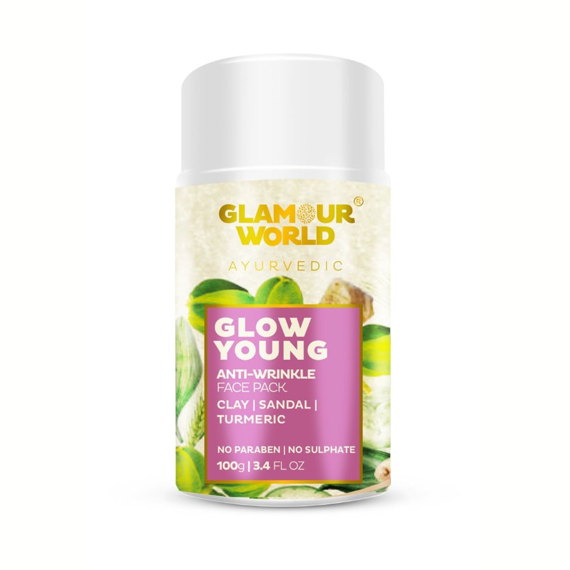 GLAMOUR WORLD AYURVEDIC Glow Young Anti Wrinkle Face Mask