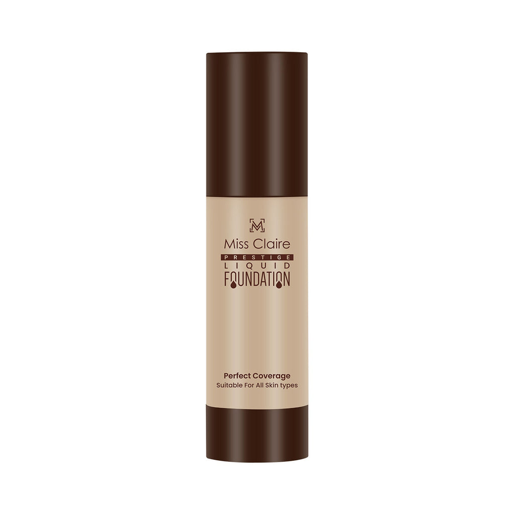 Miss Claire Prestige Liquid Foundation Perfect Coverage - 21 Natural Beige
