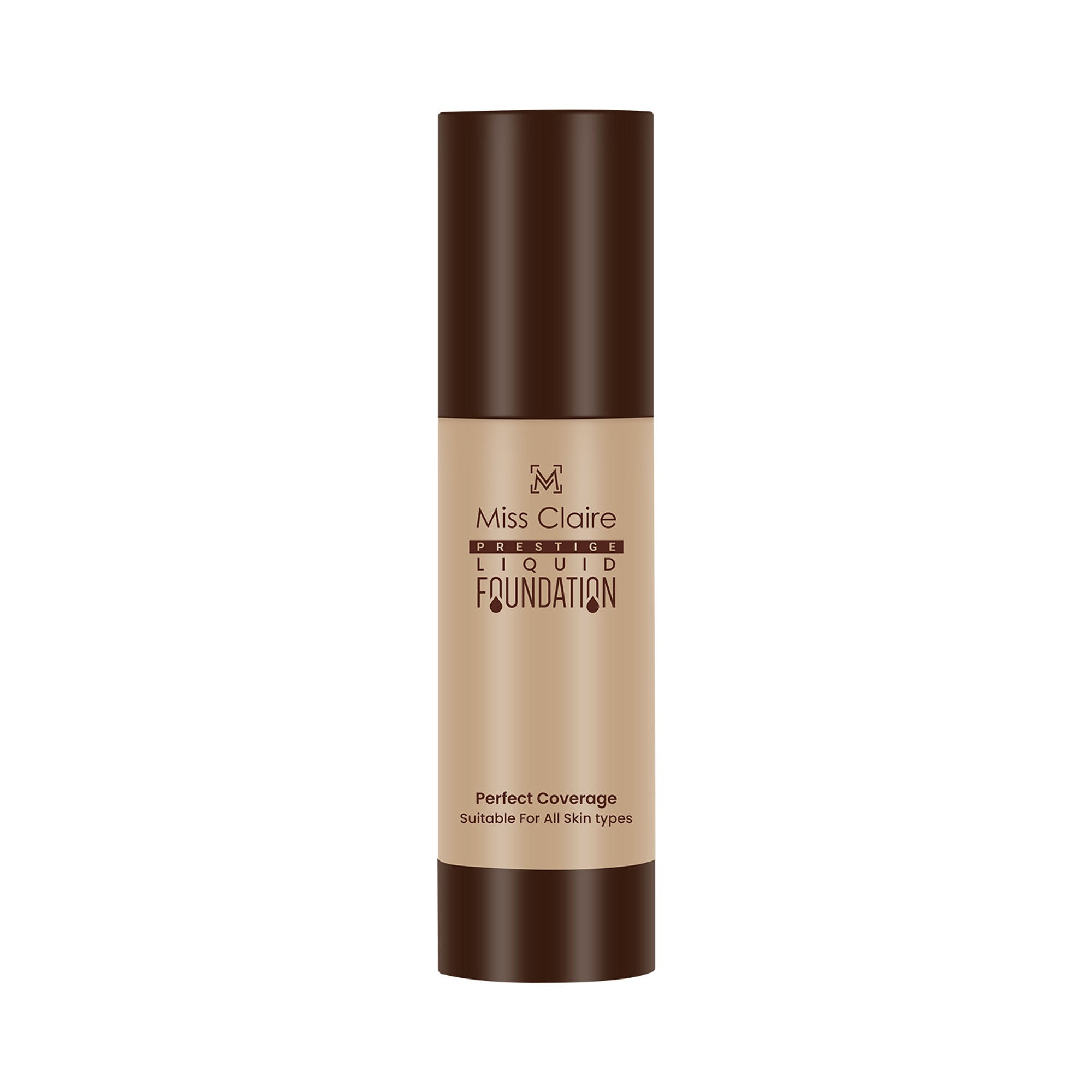 Miss Claire Prestige Liquid Foundation Perfect Coverage - 23 Skin Beige