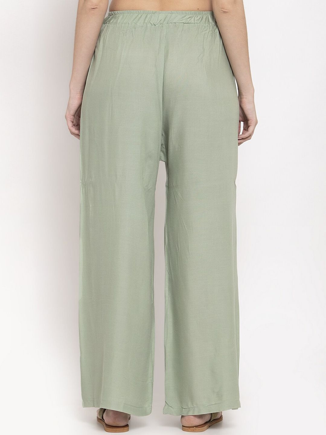 TAG 7 Women Pack Of 2 Solid Straight Palazzos