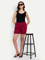 Alvano Printed Red Boxer Shorts