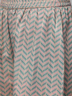 Yufta Women Pink & Blue Printed Kurta with Palazzo & Dupatta