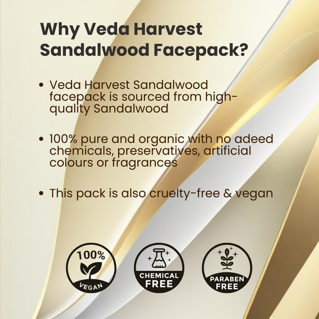 Veda Harvest Sandalwood Face Pack For Glowing Skin