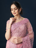 kasee Geometric Embroidered Sarees - Distacart