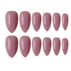 shills professional reusable press on nails almond spn640