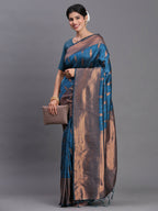 Shree Shyam Fashion Silk Peach Saree - Distacart