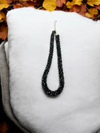 Inhanns Noor-E-Jalwa – Handmade Crystal Bead Necklace -Adjustable - Black Only Necklace