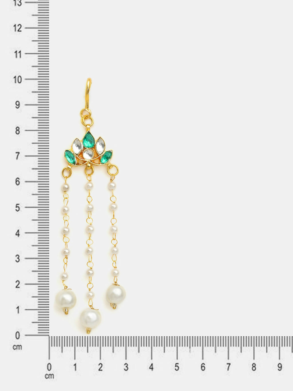 Ruby Raang Lotus Drop Hanging Hair Pin