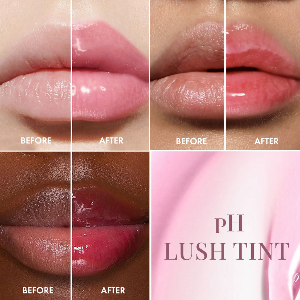 mCaffeine Shades PH Lush Lip & Cheek Color Changing Tint Hydrates Plumps Non-Sticky Tint Shift