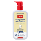 LuvLap Baby Wash & Shampoo with Chamomile, Milk Protein, Oatmeal & Shea Butter