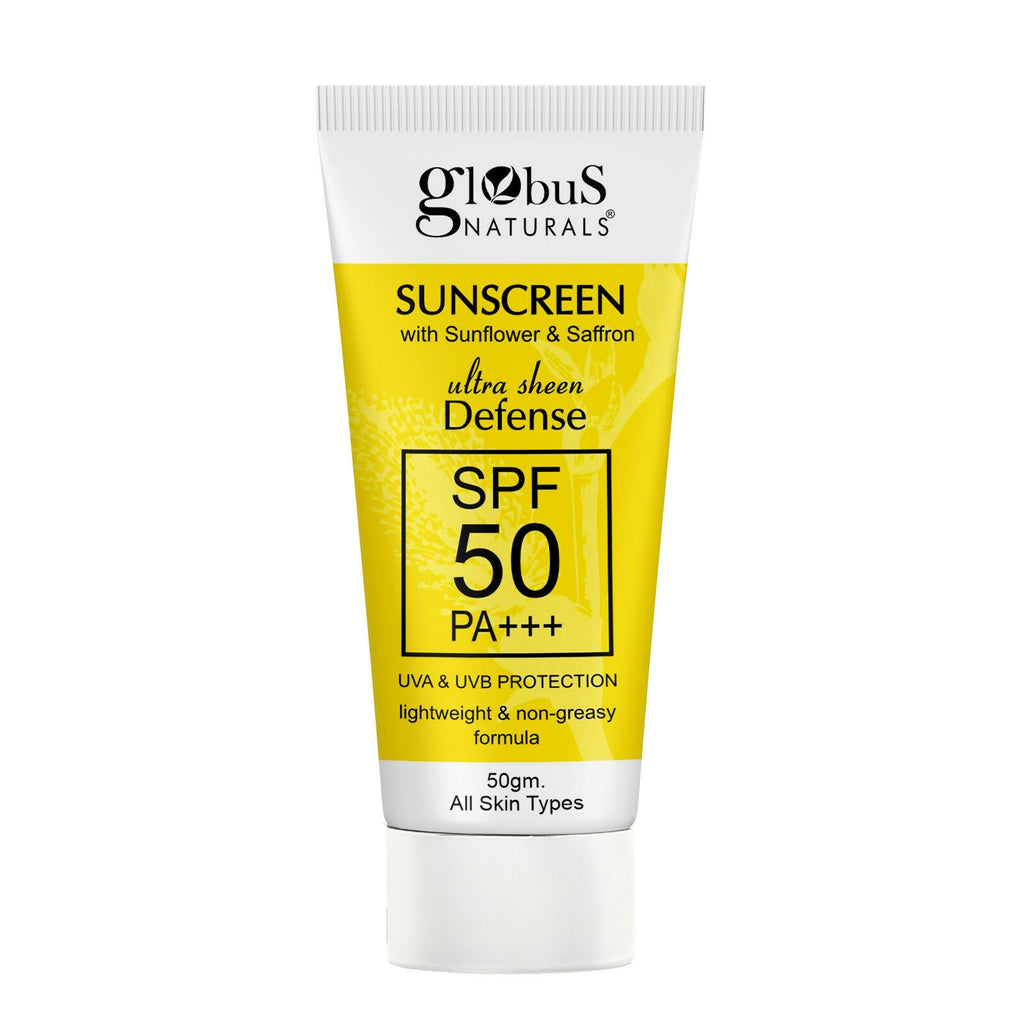 Globus Naturals Sunscreen with Ultra Sheen Defense - Distacart