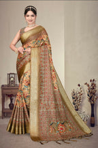 PR Fashion Multi Heavy Rich Cotton Silk Digital Print & Jacquard Saree