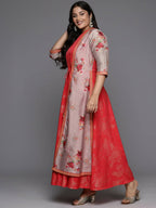 Ahalyaa Women's Traditional wear Ethnic Dress - Red - Distacart