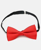 Manet Boys Solid Single Layer Bow - Red