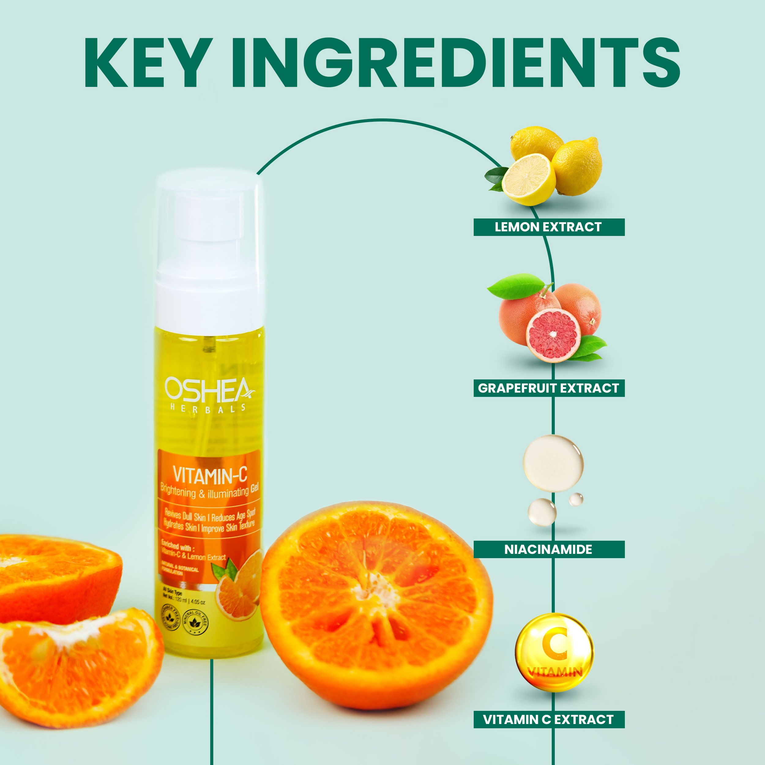 Oshea Herbals Vitamin C Brightening Face Gel