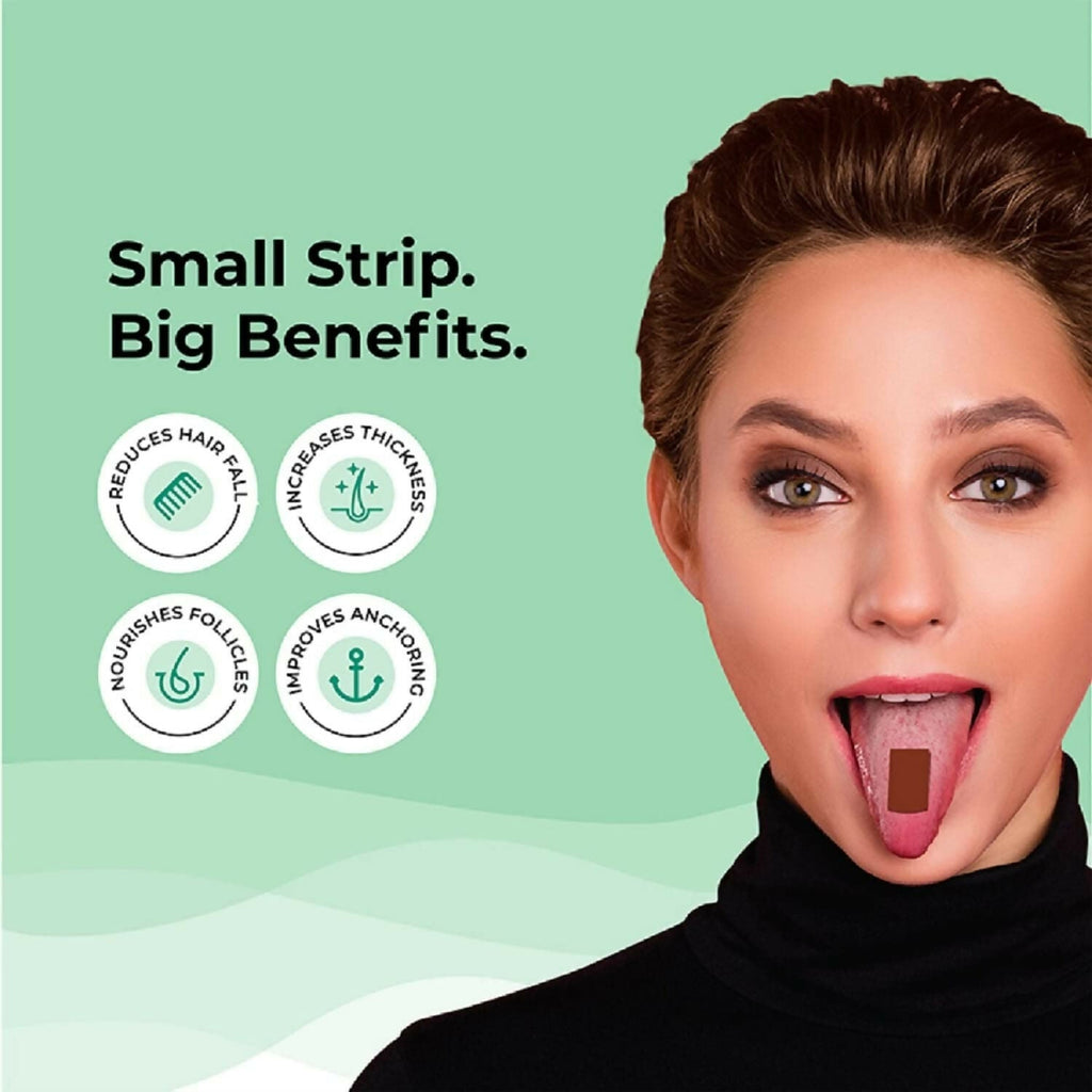 Wellbeing Nutrition Melts Healthy Hair & Hair Fall Control Strips Combo - Distacart