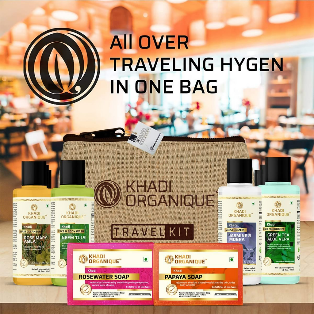 khadi Organique Grooming Travel Kit Men & Women