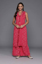 Ahalyaa Women's Traditional Wear Co-ods - Pink - Distacart