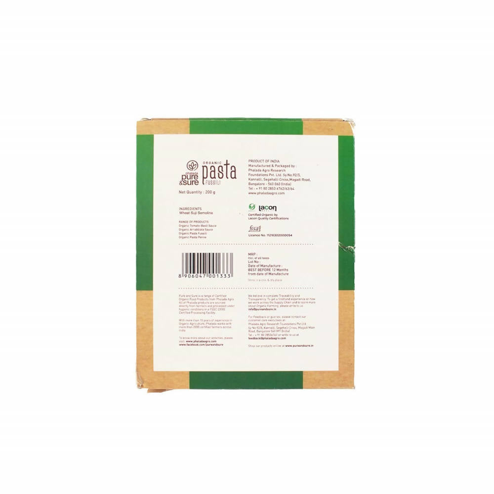 Pure & Sure Organic Pasta Fussili