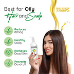 Habibs Professional Oil Control Shampoo For Oily Hair And Scalp Anti Dandruff With Natural Lemon & Mint Oil