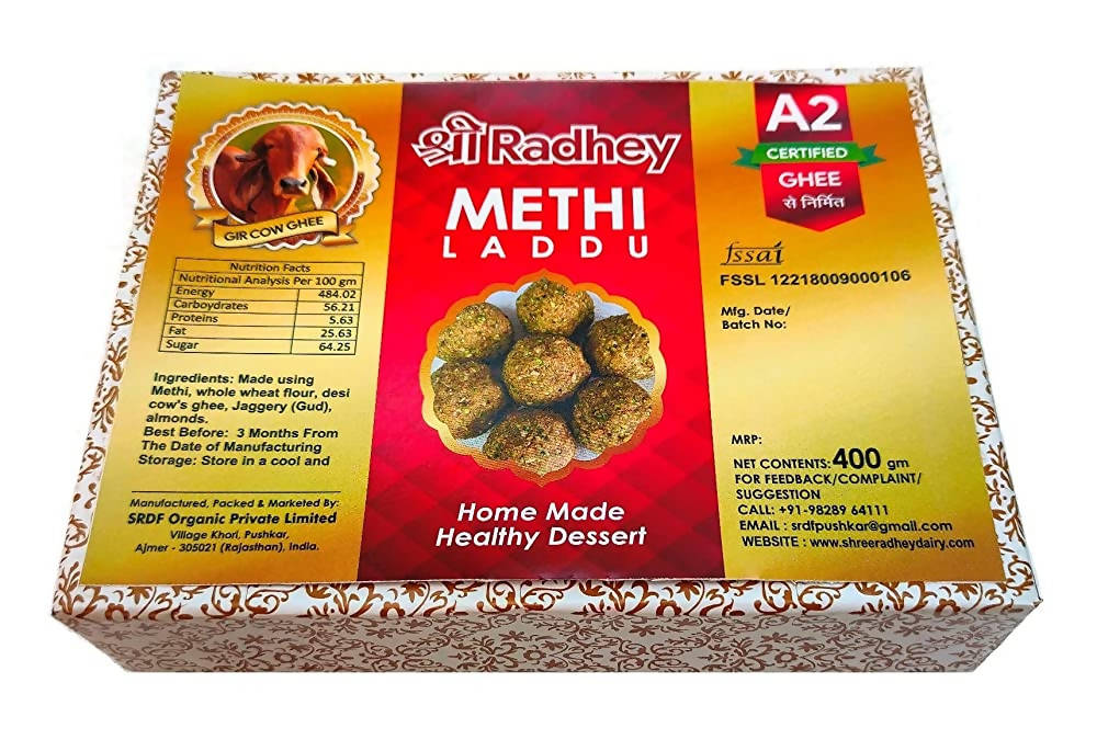 Shreeradhey Methi Laddu with Jaggery without Sugar