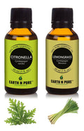 Earth N Pure Essential Oils (Lemongrass & Citronella) Combo