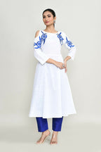 Joban Fashion White Rayon Tunic