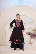 The52 Women's Gorgeous Rayon Fabric Thread Work Straight Kurta Palazzo Set - Distacart
