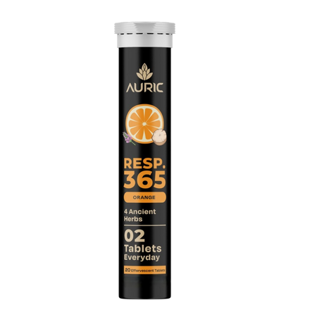 Auric Resp365 Tablets - Orange Flavour