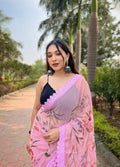 Vamsee Snehalata Pink Shimmer Silk Saree