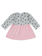 NammaBaby Baby Girl's A-Line Mini Frock Dress - Pink Grey