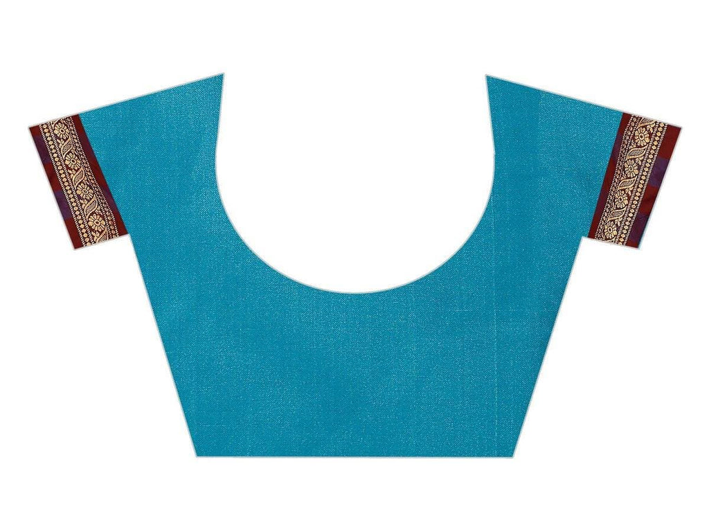 Vamika Banarasi Silk Blue Weaving Saree