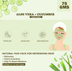Kimayra Aloe Vera + Cucumber Face Pack Powder For Refreshing Glow Skin, Helps In Anti ?Ageing