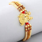 Krishna Designer Rakhi and Soan Papdi - Distacart
