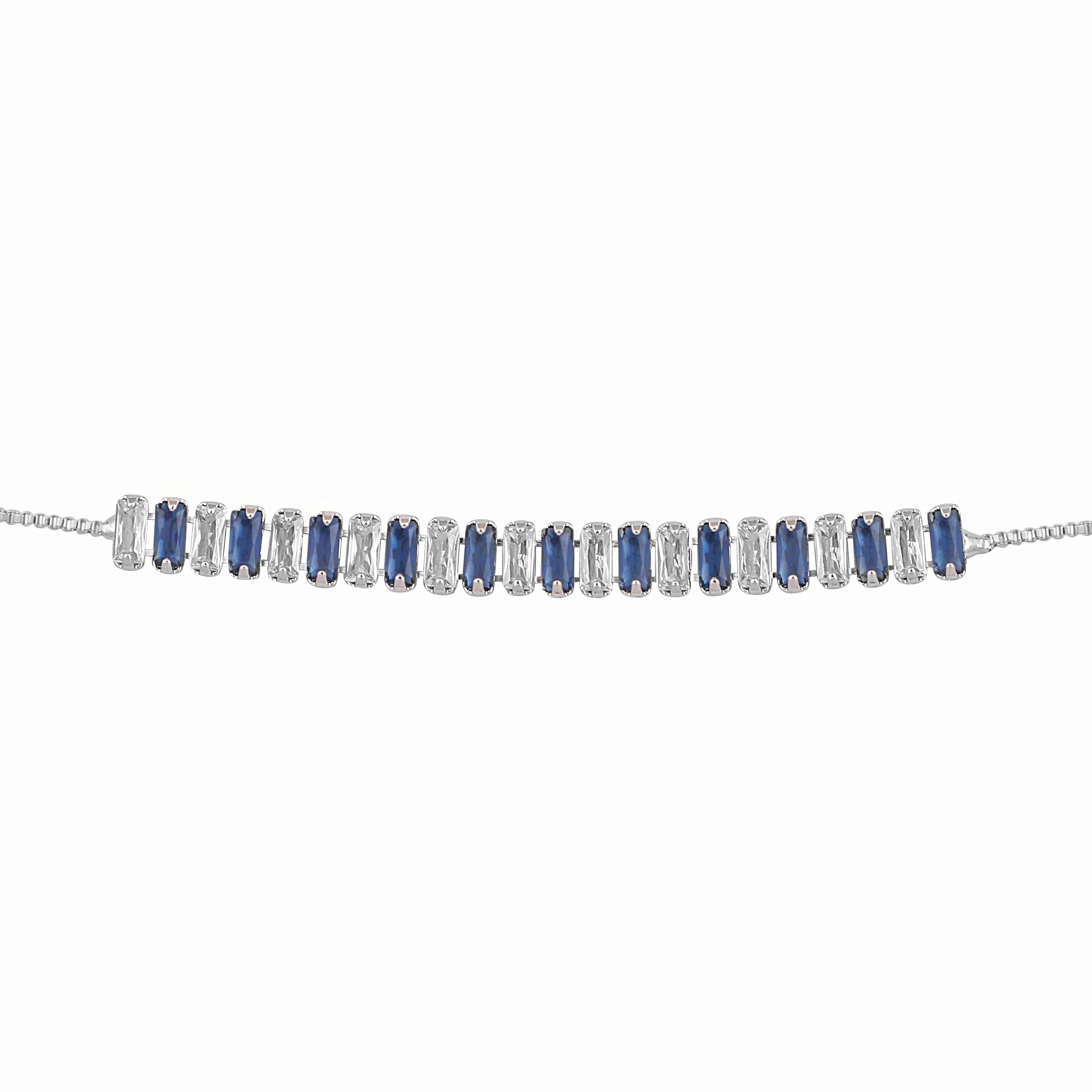 Nuyug Blue Emerald Radiance Anti Tarnish Bracelet - Distacart